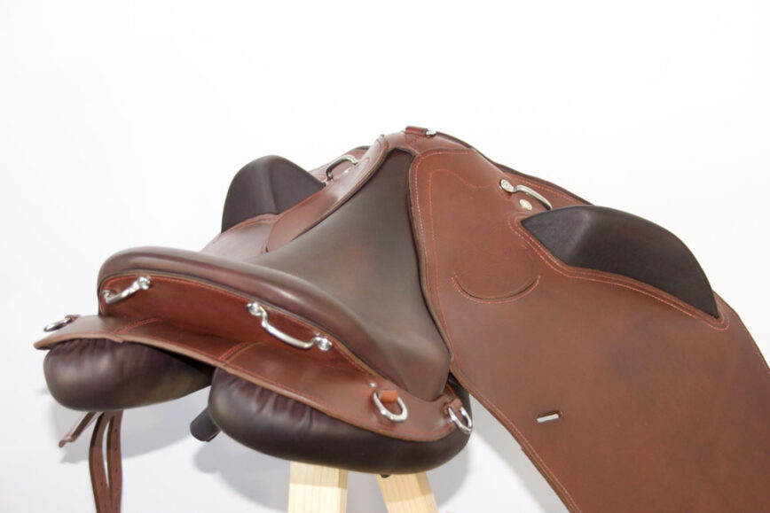 Selle Cheval Vintage – 11 Pouces – Cuir Marron – Idéale Pour Déco Ou Cintre Mural