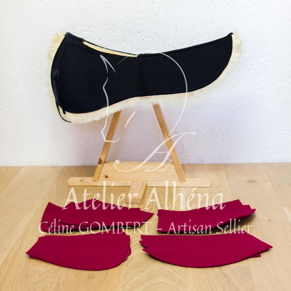 amortisseur - correcteur à cales feutre et mouton Atelier Alhéna