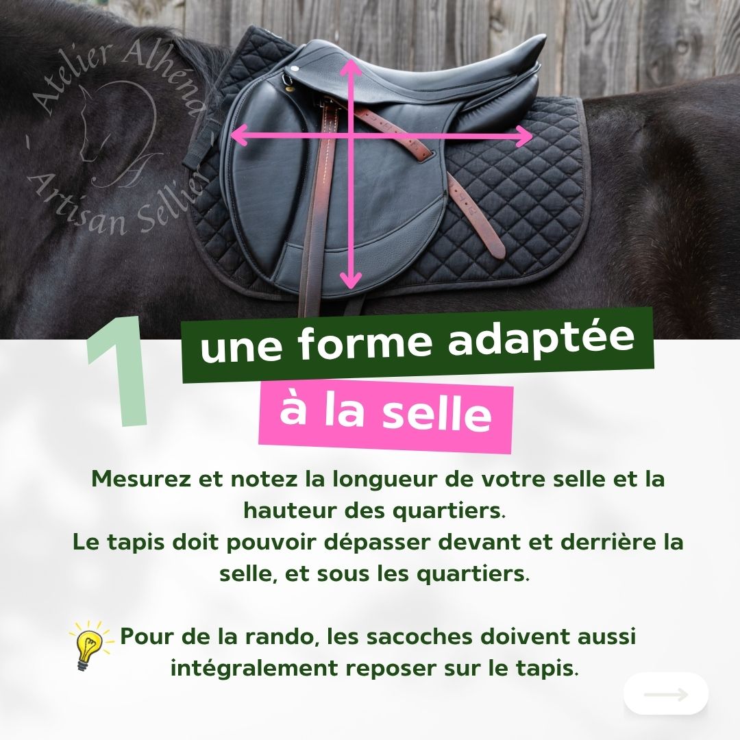 3 conseils pour choisir un tapis de selle - 1